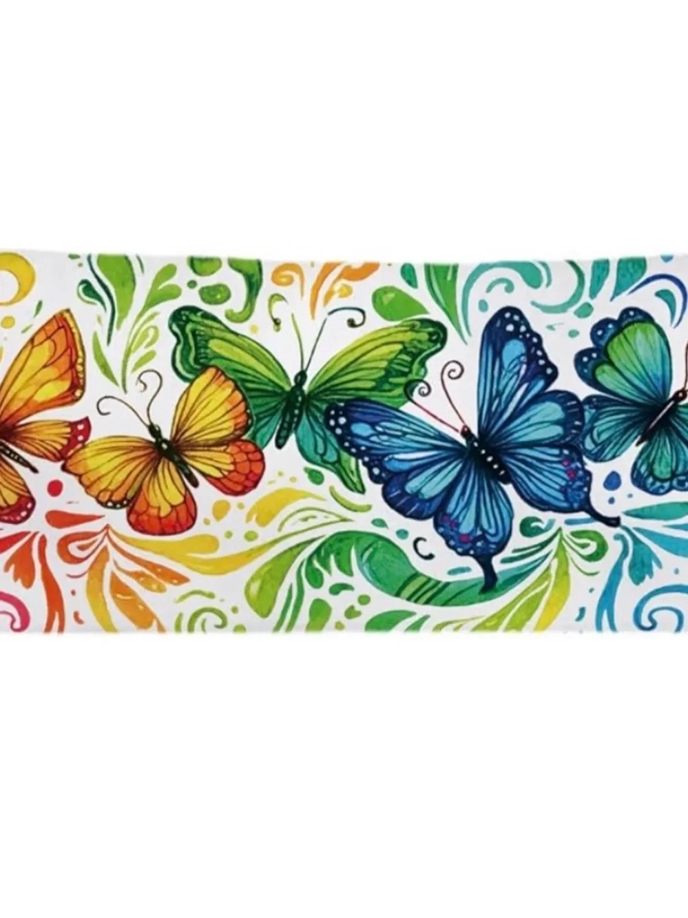 Colorful Rainbow Butterfly 20x54 Body Pillow Cover, Butterfly Lover Gifts